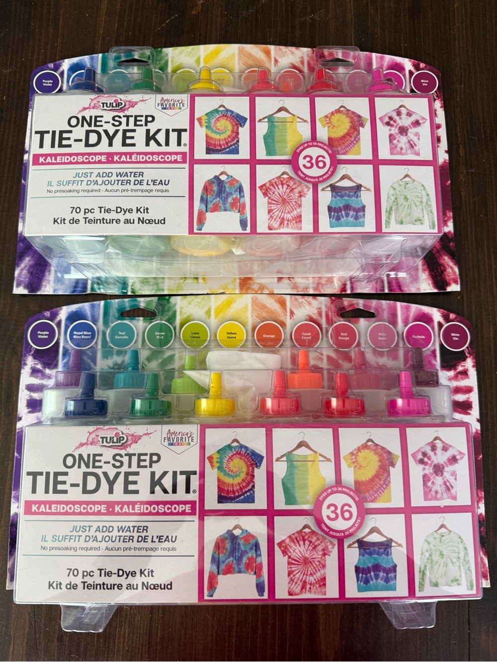 Two brand new tie dye kits -One-Step Tie-Dye Kit - Rainbow Colors